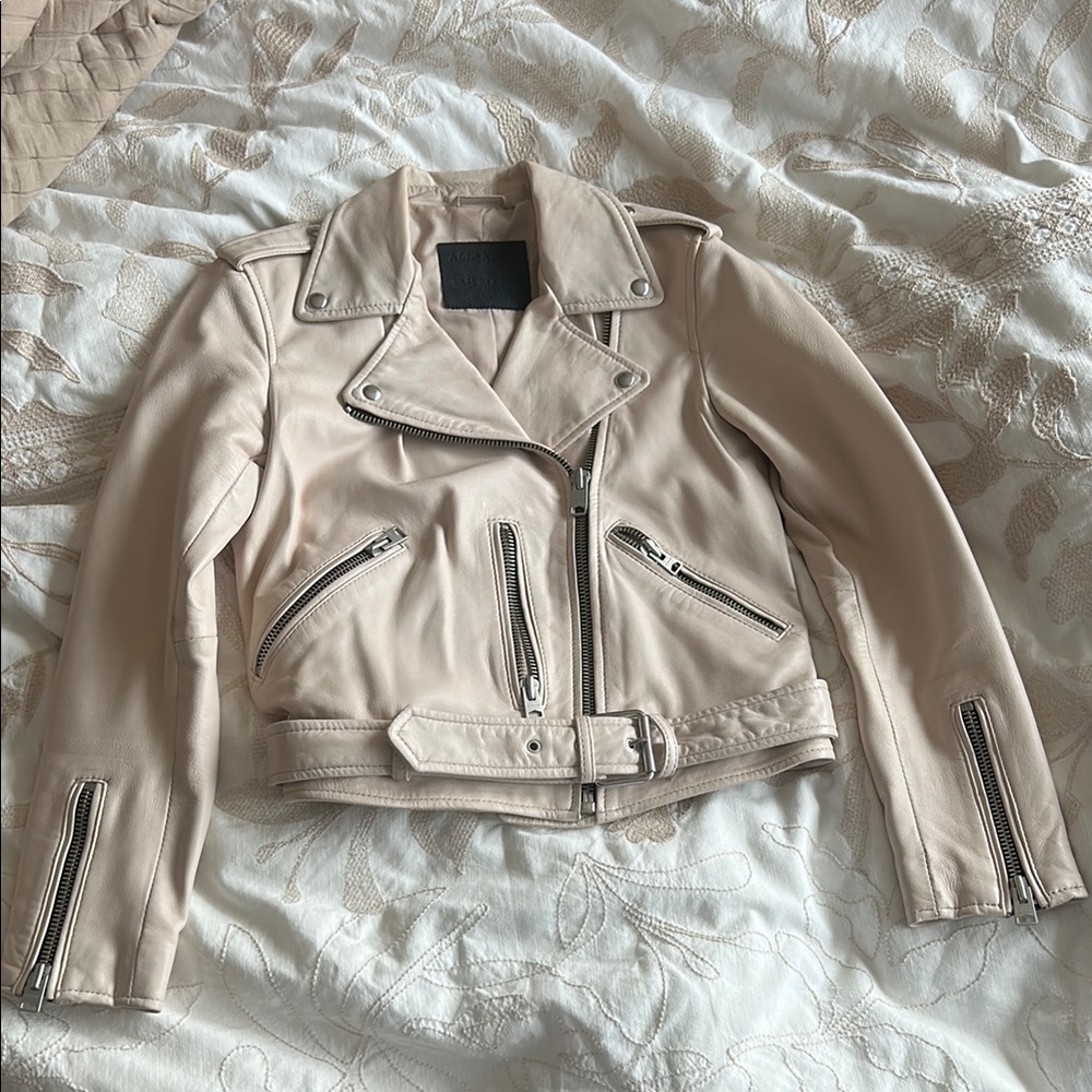Women's pink  AllSaints Leather Jacket